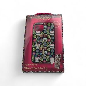 XO Poppy Sugar Skull iPhone 16e/15/14/13 Case
